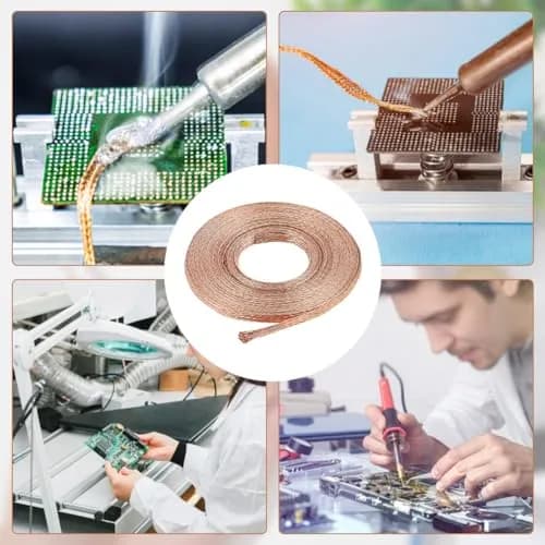 BENECREAT 6mm Copper Braided Wire 8.75 Yards (25.4 mm / 1mm Thick) | Ground Strap for Noise Reduction thumbnail 6