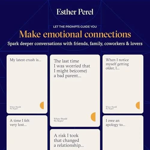 ESTHER PEREL Where Should We Begin? Card Game 2nd Edition | 200 Prompt Cards for Deeper Connections thumbnail 4