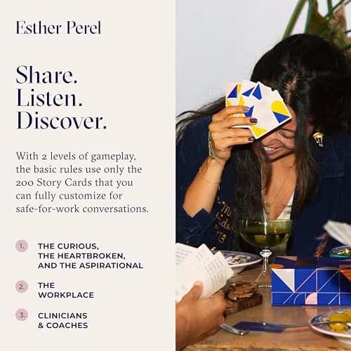 ESTHER PEREL Where Should We Begin? Card Game 2nd Edition | 200 Prompt Cards for Deeper Connections thumbnail 3