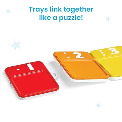 hand2mind Sensory Number Trays, Learning Numbers for Kids, Ages 3+ | Multicolor, Textured & Stackable thumbnail 5