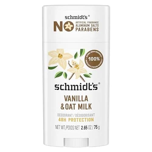 Schmidt's Vanilla & Oat Milk Deodorant Stick | 100% Natural, Vegan, Cruelty-Free, 75ml thumbnail 1