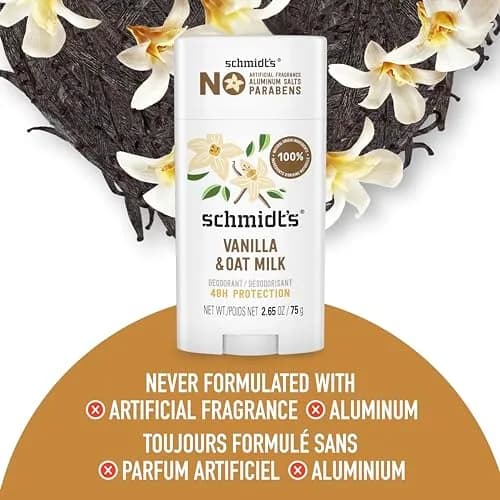 Schmidt's Vanilla & Oat Milk Deodorant Stick | 100% Natural, Vegan, Cruelty-Free, 75ml thumbnail 5