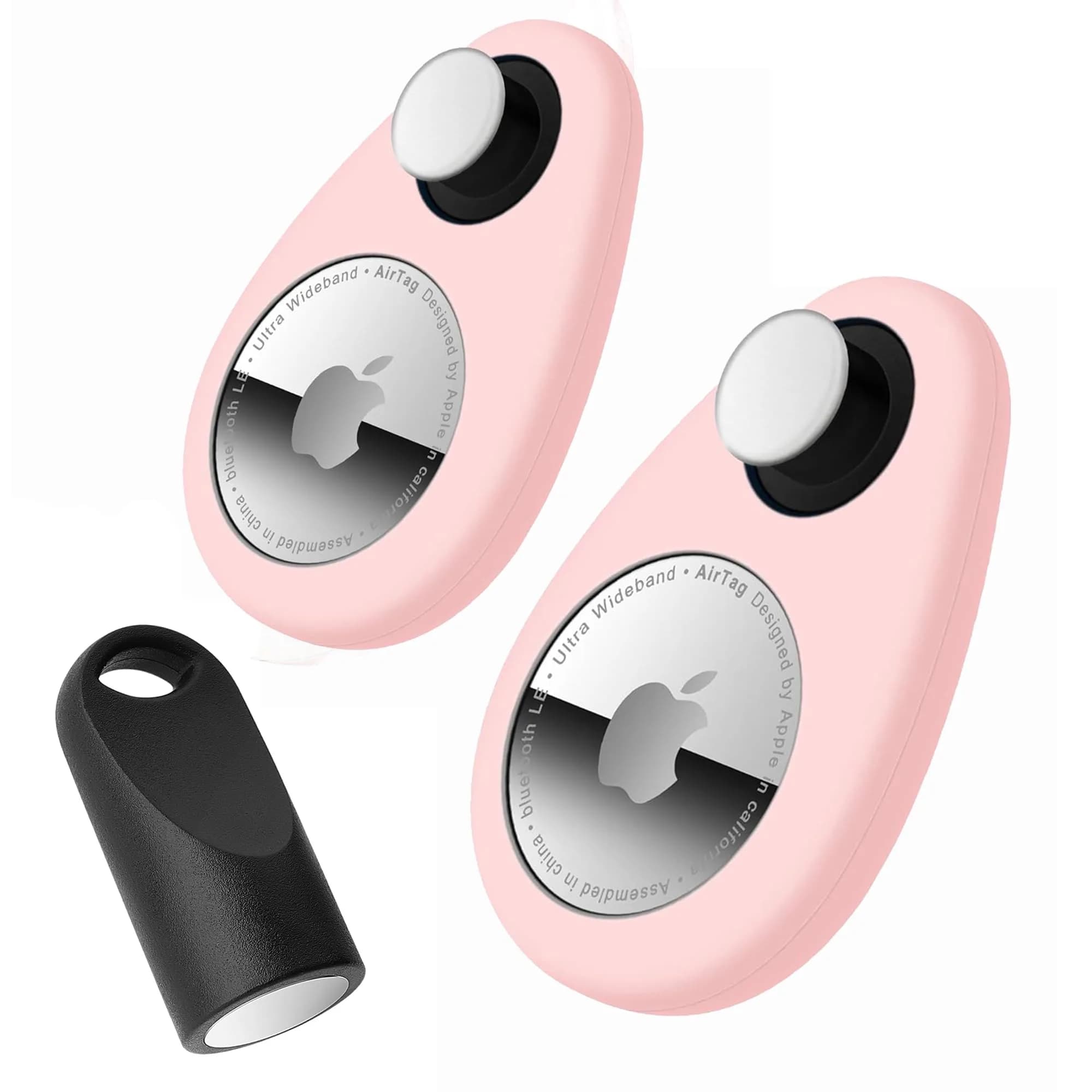 zonsiton Hidden Airtag Holder for Kids 2 Pack Silicone Case with Safety Pins | GPS Tracker Case for Backpacks - main product image