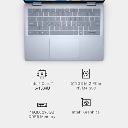 Dell Inspiron 14 7440 2-in-1 Laptop 14" FHD+ Touchscreen, Intel Core i5-1334U, 16GB DDR5, 512GB SSD | Versatile, Power, Productivity thumbnail 2