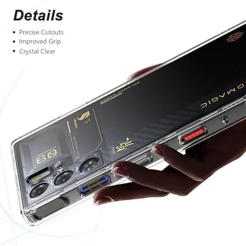 Cresee Crystal Clear Case for Red Magic 9 Pro/9S Pro 6.8" | Shockproof TPU Bumper, Hybrid PC Back thumbnail 7
