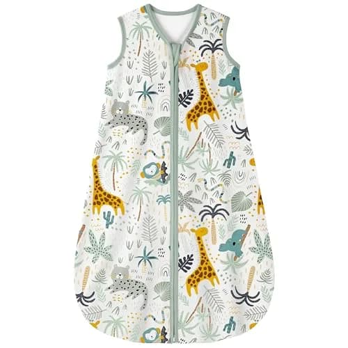 Yoofoss Baby Sleep Sack 0-6 Months 0.5 TOG | Organic Cotton Baby Wearable Blanket thumbnail 1