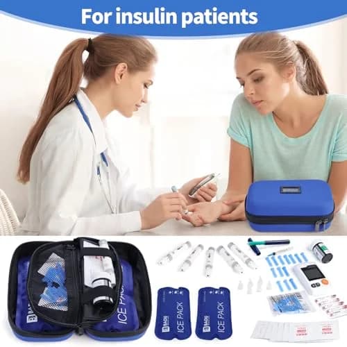 HIMDUZE Insulin Cooler Travel Case 21.1cm x 14.1cm x 8.7cm (8.3"x4.7"x3.4") | TSA Approved for Travel thumbnail 6
