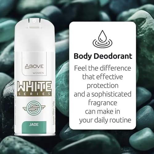 ABOVE White Series Body Spray, Jade, 4 pcs | Long-Lasting Freshness & Natural Care thumbnail 3