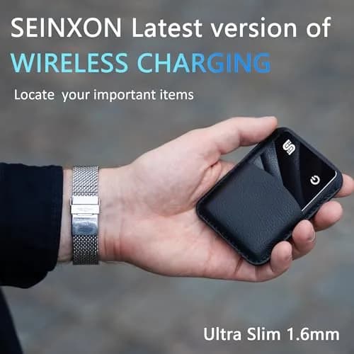 SEINXON Wallet Tracker (iOS Only) IP68 Thin Item Finder Card | Bluetooth Locator with Apple Find My & Wireless Charging thumbnail 4
