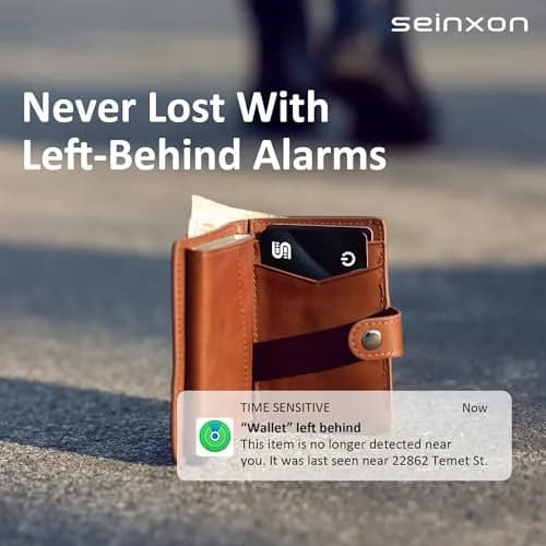 SEINXON Wallet Tracker (iOS Only) IP68 Thin Item Finder Card | Bluetooth Locator with Apple Find My & Wireless Charging thumbnail 6
