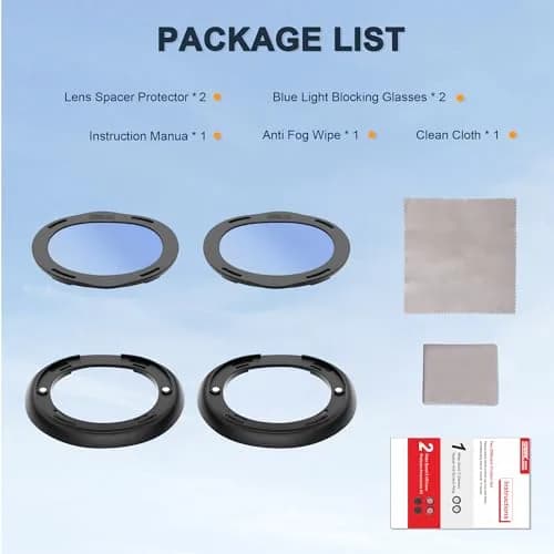 STARTRC GAMES Blue Light Blocking Glasses Spacer Kit for Meta Quest 3 | Anti-Fog & Anti-Scratch thumbnail 7