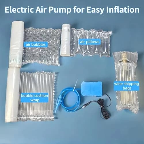 Hijelyn Air Pillows for Shipping 400 Count | Inflatable Packing Material with Pump thumbnail 8