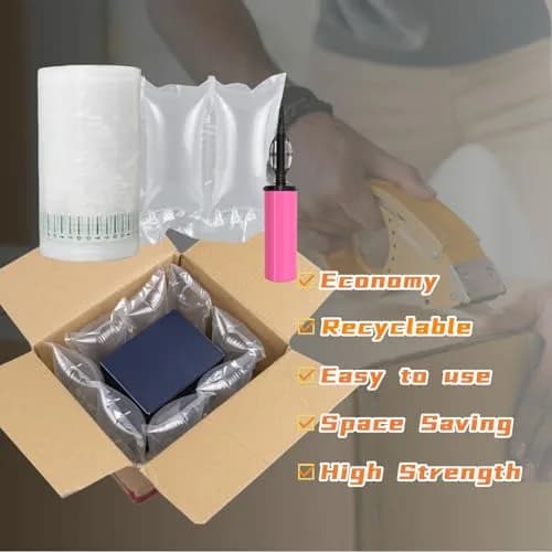 Hijelyn Air Pillows for Shipping 400 Count | Inflatable Packing Material with Pump thumbnail 2