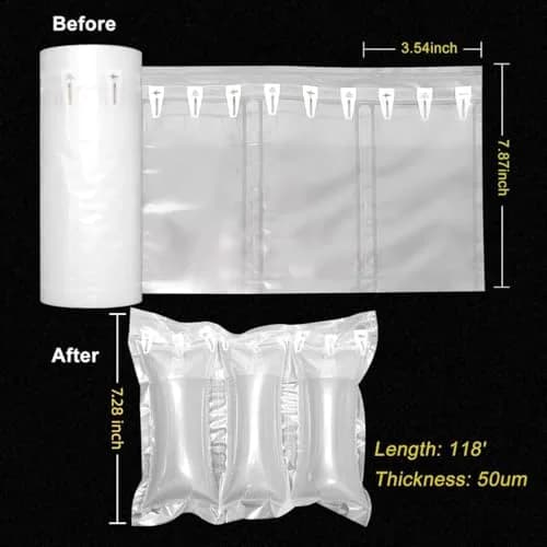 Hijelyn Air Pillows for Shipping 400 Count | Inflatable Packing Material with Pump thumbnail 4