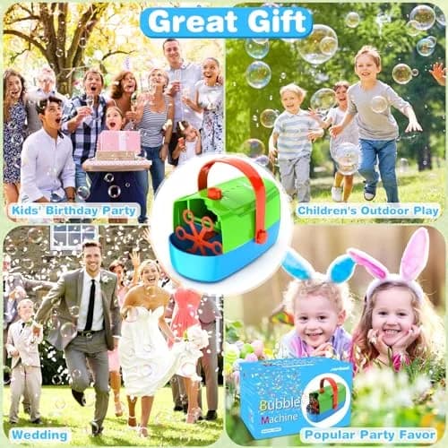 Zerhunt Automatic Bubble Machine 18000+ Bubbles/Min | CPC Certified, Plugin or Battery Powered thumbnail 8