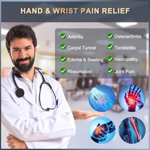Zuscot Copper Long Compression Gloves for Arthritis & Edema | Support & Pain Relief (70-120 chars) thumbnail 4