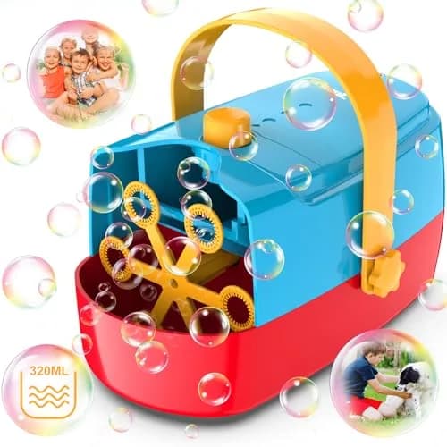 Zerhunt Automatic Bubble Machine Blower 18000+ Bubbles/Min | 24.89 cm (9.8 in) x 14.71 cm (5.8 in) x 13.31 cm (5.2 in) thumbnail 1
