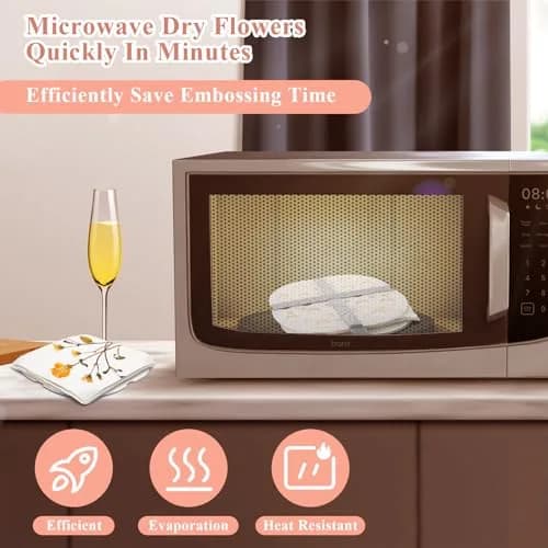 Catcan Microwave Flower Press Kit 8 x 8 inch | Fast Drying for Pressed Flower Art thumbnail 5
