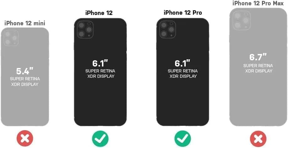 OtterBox Defender Series Screenless Edition Case for iPhone 12 & iPhone 12 Pro 16.7cm x 9.1cm x 1.7cm | Heavy Duty Protection thumbnail 3