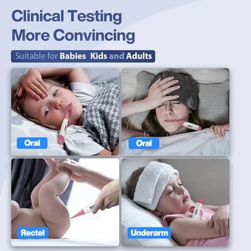 Boncare Pink Digital Oral Thermometer 10 Seconds | Accurate & Safe for Adults, Kids, Pets thumbnail 4
