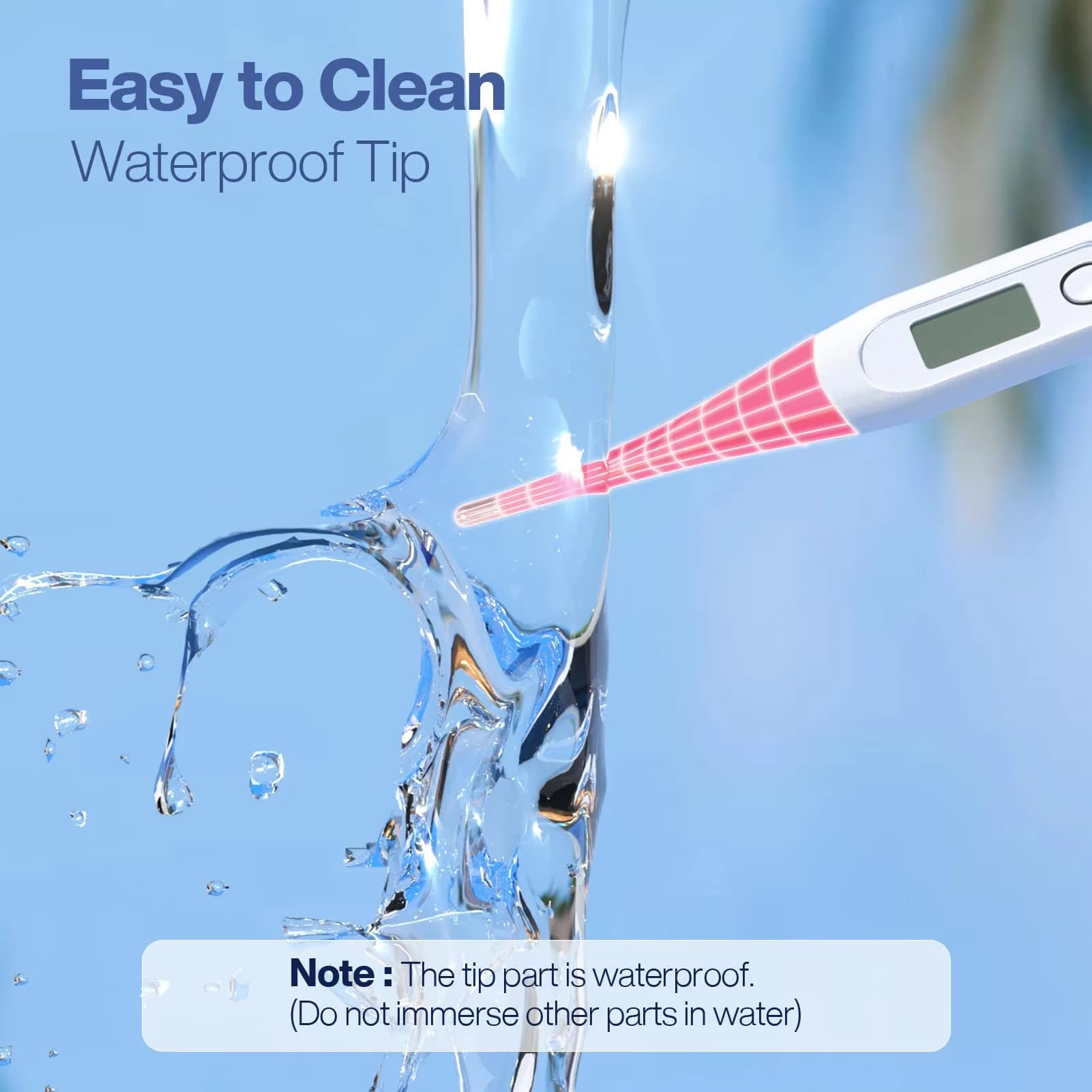 Boncare Pink Digital Oral Thermometer 10 Seconds | Accurate & Safe for Adults, Kids, Pets - view 5