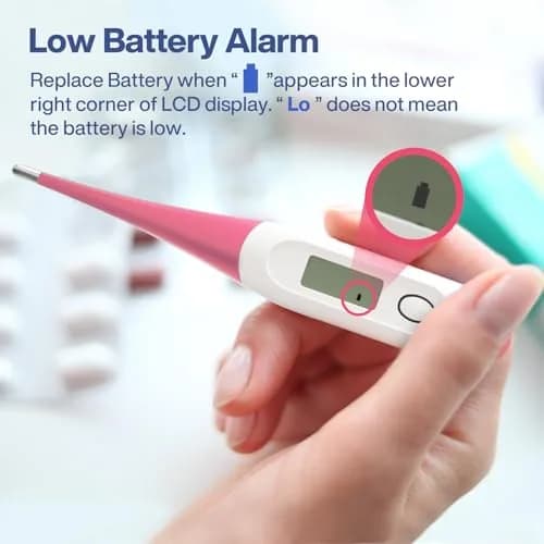Boncare Pink Digital Oral Thermometer 10 Seconds | Accurate & Safe for Adults, Kids, Pets thumbnail 7