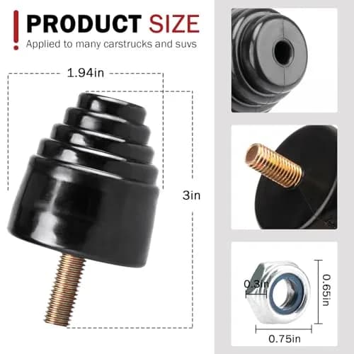 Tobaiwind Suspension Bump Stop 9.9101G | Universal All Purpose Bump Kit for Cars, Trucks & Off-Road Vehicles thumbnail 5