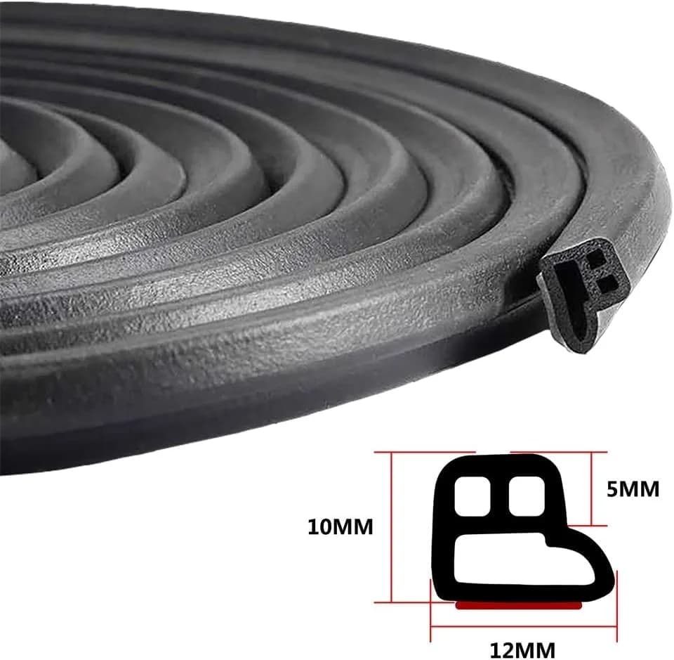 CloudBuyer L-Shape Car Weather Stripping 20m (66ft) | Noise Insulation & Draft Seal - view 2