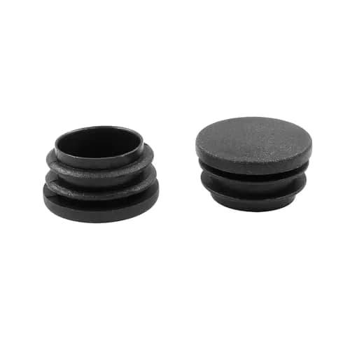 Bonsicoky 1-1/4 Inch (32mm) Black Round Plastic Hole Plugs | Furniture Floor Protector, 4 Pack thumbnail 4