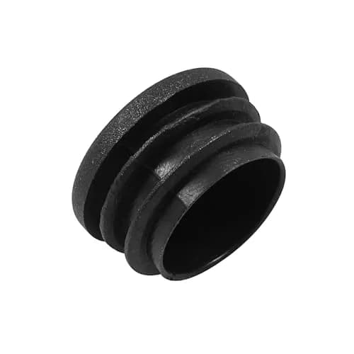 Bonsicoky 1-1/4 Inch (32mm) Black Round Plastic Hole Plugs | Furniture Floor Protector, 4 Pack thumbnail 3