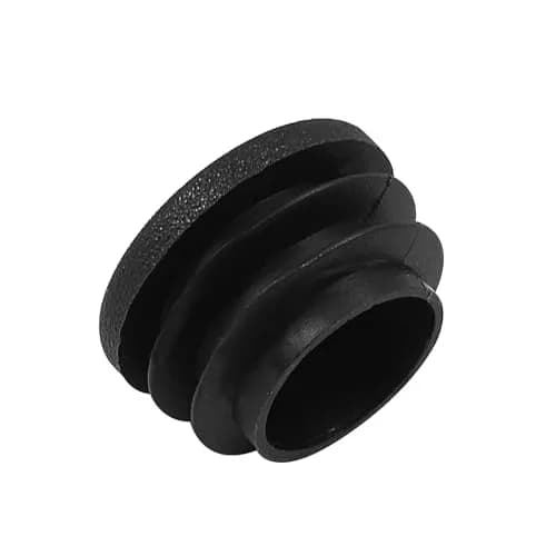 Bonsicoky 1 Inch (25mm) Black Round Plastic Hole Plugs, 4 Pack | Furniture Floor Protector with Impact-Resistant Material thumbnail 3
