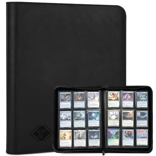 TiopLior Black Card Binder with 432 Side Loading Pockets | Holds Standard 2.5 x 3.5 Inch Cards thumbnail 1