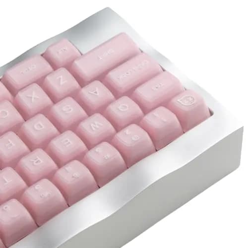 REDQIN Pink Jade Keycaps PBT Double Shot Key for Mechanical Keyboard | Elegant Pastel Design, Wide Compatibility thumbnail 1