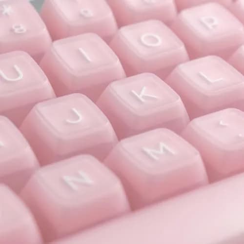 REDQIN Pink Jade Keycaps PBT Double Shot Key for Mechanical Keyboard | Elegant Pastel Design, Wide Compatibility thumbnail 3