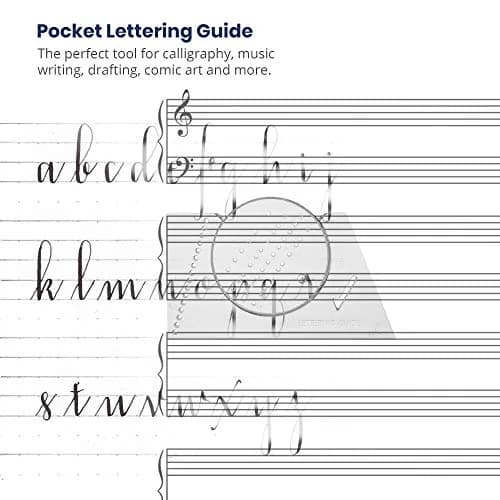 Pacific Arc Ames Lettering Guide 2 Pack | Drafting & Drawing Template for Precise Lines thumbnail 4
