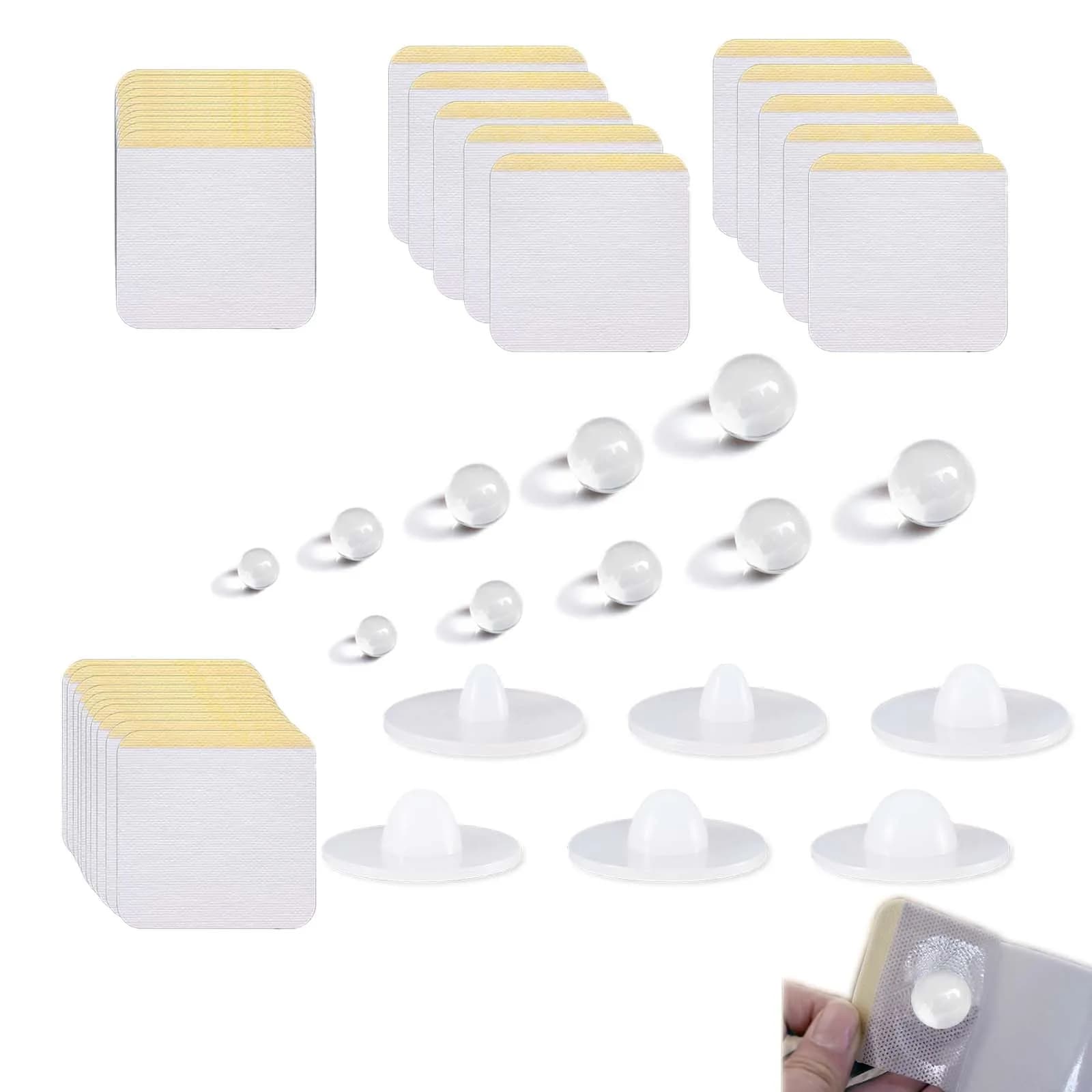 IKJNMLP Belly Button Shaper Post 10 Sizes | Breathable Belly Button Plug for Post-Surgery Comfort — 15pcs White