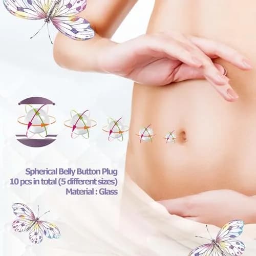 IKJNMLP Belly Button Shaper Post 10 Sizes | Breathable Belly Button Plug for Post-Surgery Comfort thumbnail 4
