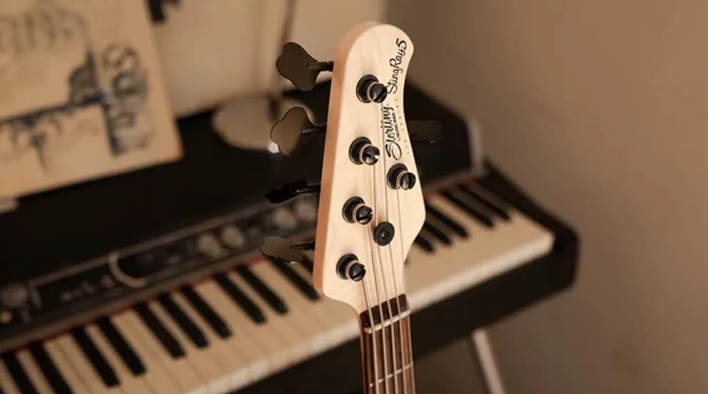 Sterling by Music Man RAY5HH Bass Guitar Stealth Black | HH Tone, 5-String, Full Size thumbnail 4