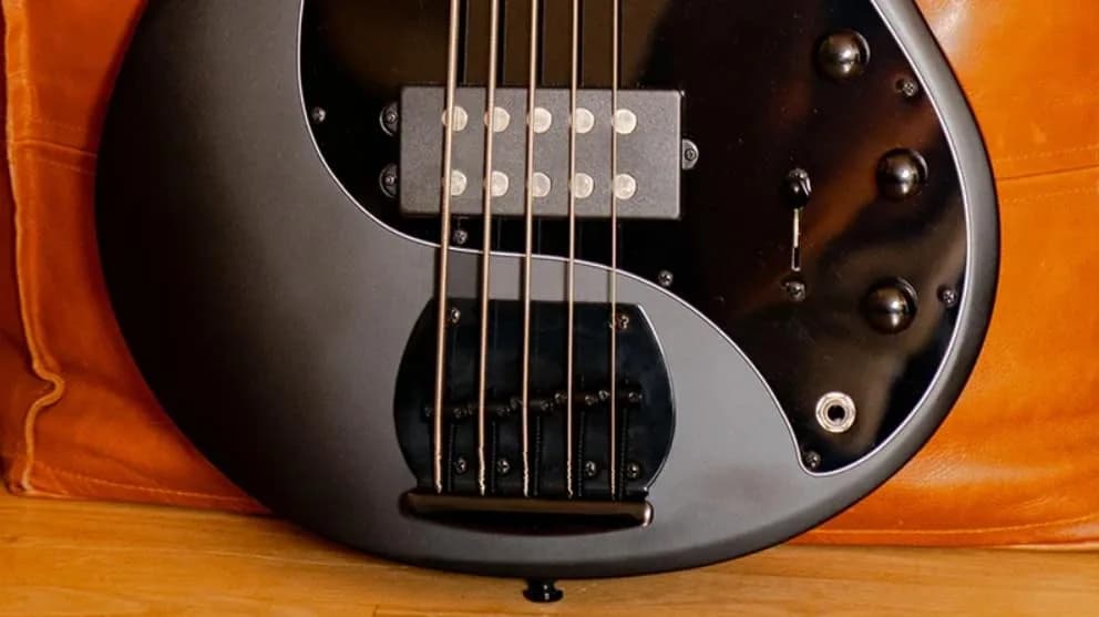 Sterling by Music Man RAY5HH Bass Guitar Stealth Black | HH Tone, 5-String, Full Size thumbnail 7
