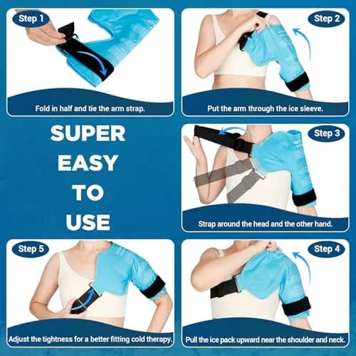 Comfytemp Shoulder Ice Pack Rotator Cuff Cold Therapy Small & Medium | USA-Sourced Pain Relief thumbnail 6