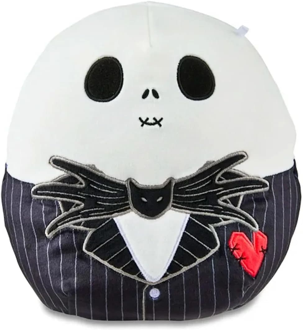 Squishmallows 8" Valentines Nightmare Before Christmas Jack Skellington, Black | Plush Toy for All Ages — Black