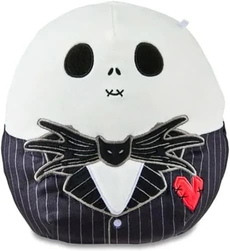 Squishmallows 8" Valentines Nightmare Before Christmas Jack Skellington, Black | Plush Toy for All Ages thumbnail 1