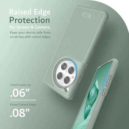 TUDIA MergeGrip Magsafe Compatible Phone Case for OnePlus 12 5G 2024 | Military Grade, Drop Tested, Dual Layer, Shockproof, Anti-Slip, Heavy Duty & Protector Cover - Green Lily thumbnail 6