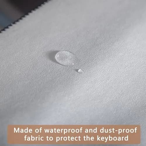 mooson Piano Keyboard Anti-Dust Cover High Technology Fabric Key Cover Cloth for Upright, Electric & Grand Pianos (Gray) | Protects Keys from Dust thumbnail 6
