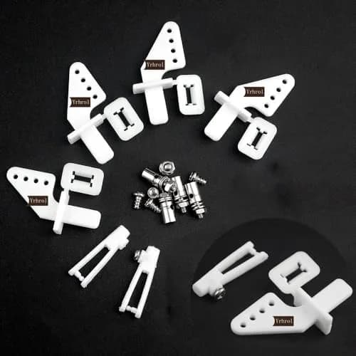 Yrhrol RC Airplane Pushrod Connector Linkage Stopper Set with Control Horns and Z Push Rods (20 Pcs, 210mm) thumbnail 3
