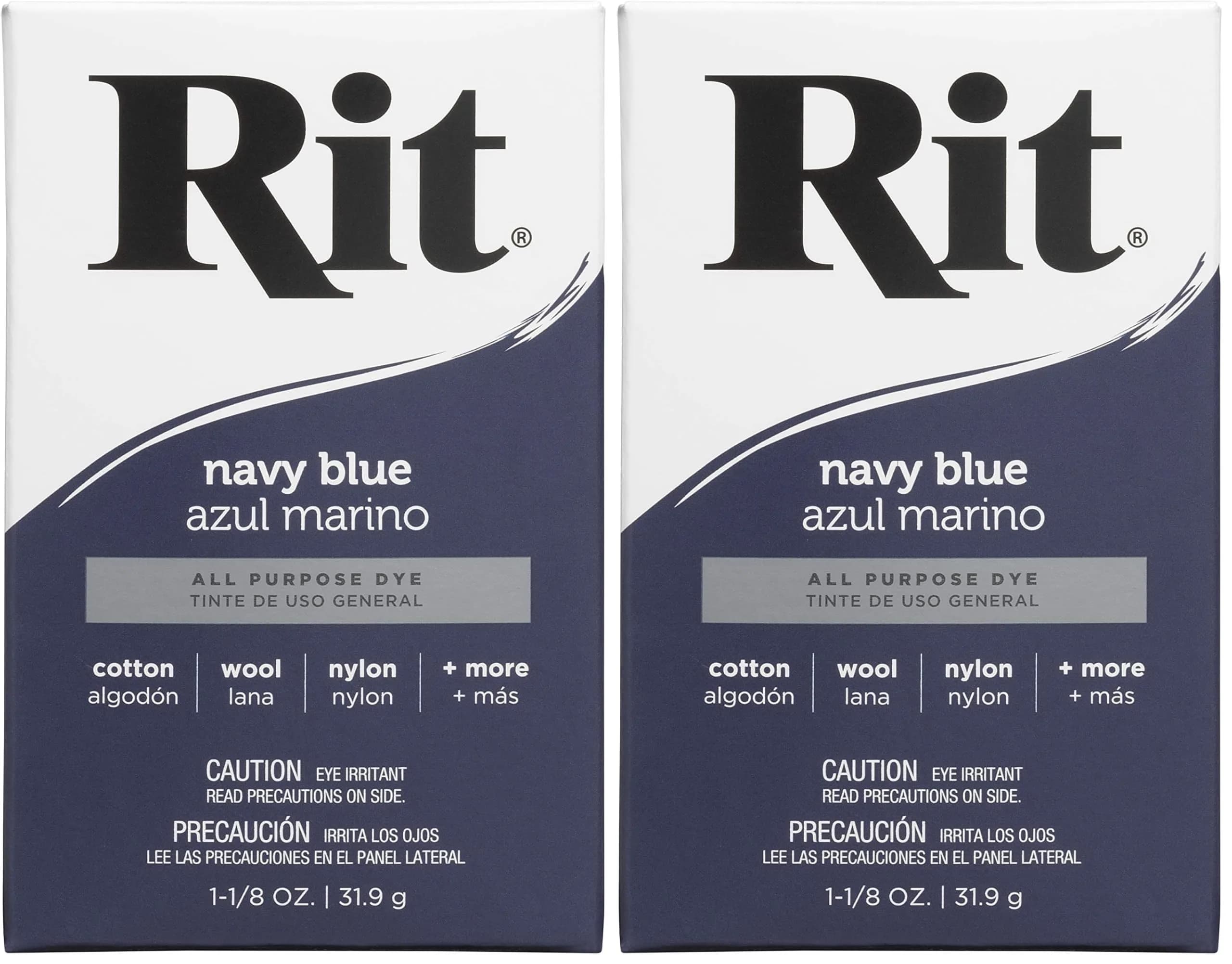 Rit Powder Fabric Dye - Navy Blue, Pack of 2 (1.125 oz each) - main product image