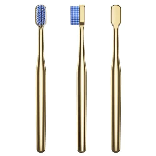 Z-VAPRESS Luxury Gold Color Toothbrush with Super Soft Charcoal Bristles | Elegant & Gentle Oral Care (70-120 chars) thumbnail 6