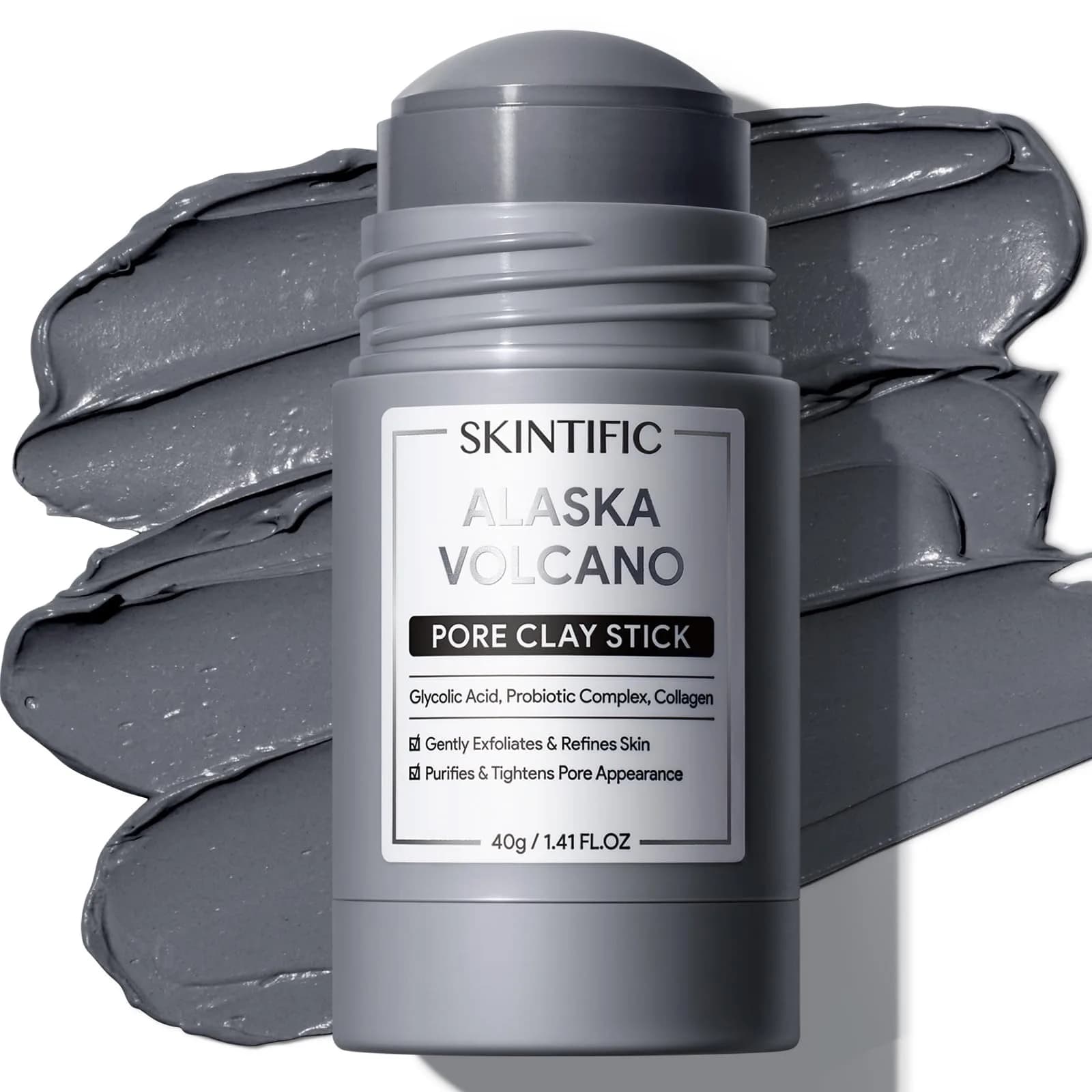 SKINTIFIC Deep Pore Cleansing Blackhead Remover Face Mask Stick 40g (1.41 fl.oz) | Cleanses Pores & Exfoliates - main product image