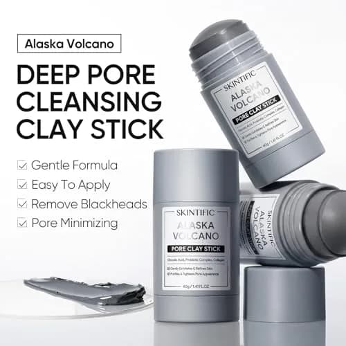 SKINTIFIC Deep Pore Cleansing Blackhead Remover Face Mask Stick 40g (1.41 fl.oz) | Cleanses Pores & Exfoliates thumbnail 3