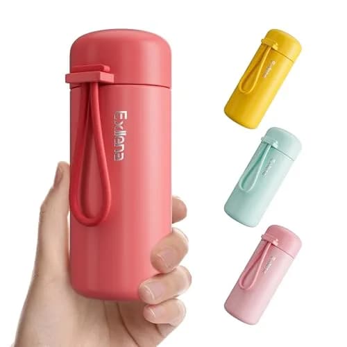 Exllena Mini Water Bottle 5oz | Leakproof Insulated Travel Flask for Hot & Cold Drinks thumbnail 1